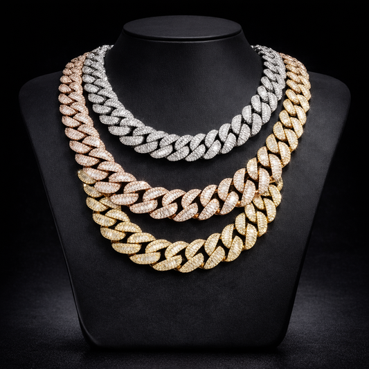 European And American Hip-Hop Accessories 20Mm Wide Heavy Cuban Chain Light Luxury High-End Fashion Personality Bracelet Men's - DripVault