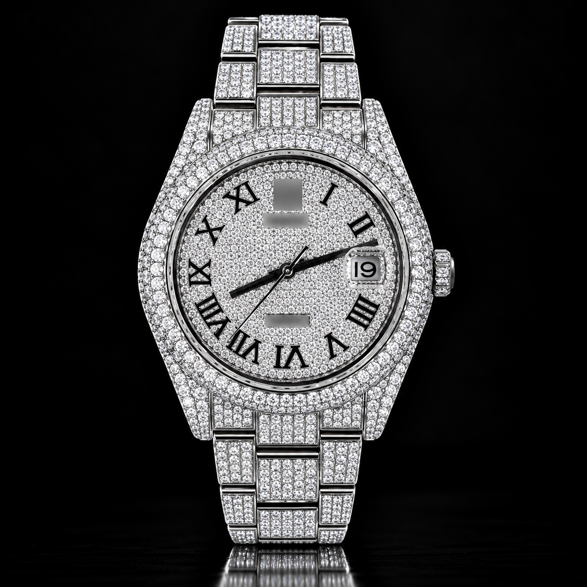 Moissanite Rolex Style Datejust Oyster Band with Box and Papers