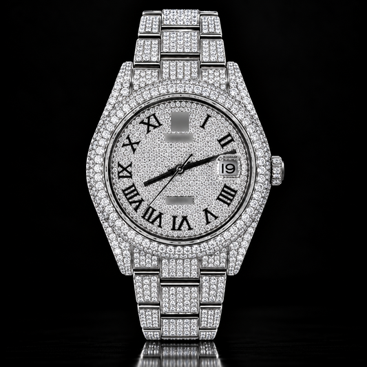 Moissanite Rolex Style Datejust Oyster Band with Box and Papers