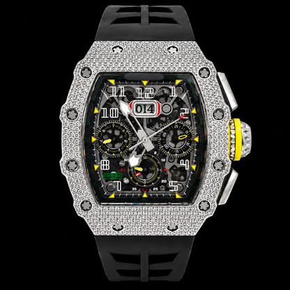 Moissanite RM 11 Style Watch with Box and Papers