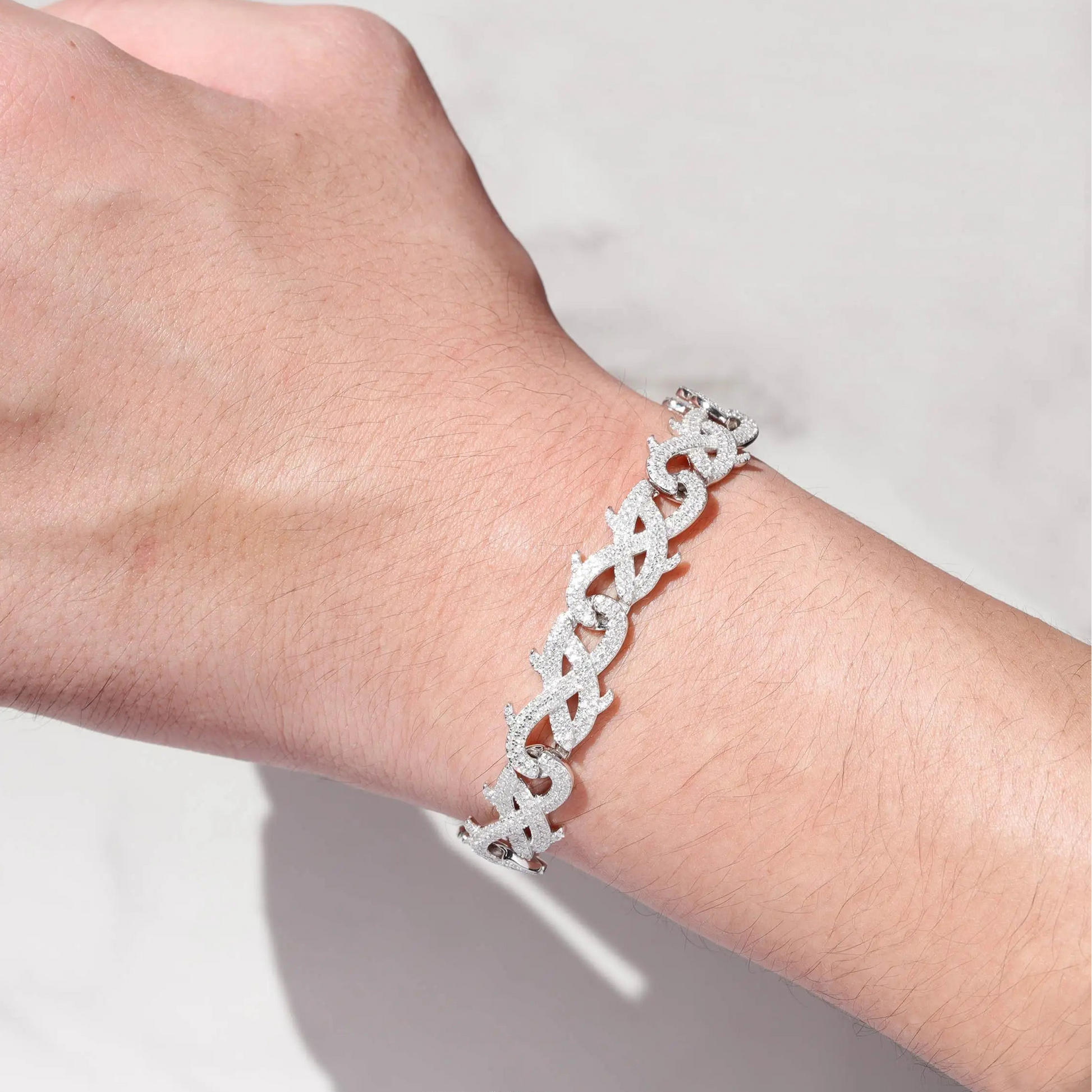 Fashion Hip Hop Jewelry 12mm Wide 925 Sterling Silver 18k Gold Plated VVS Moissanite Diamond Cuban Bracelet With GRA Certificate - DripVault