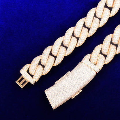Thick Heavy Miami Cuban Link Chain Man Necklace Hip Hop Jewelry Iced Out - DripVault