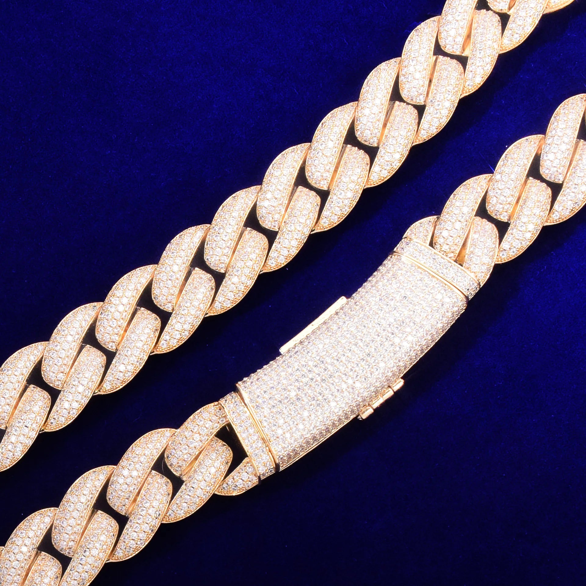 Thick Heavy Miami Cuban Link Chain Man Necklace Hip Hop Jewelry Iced Out - DripVault
