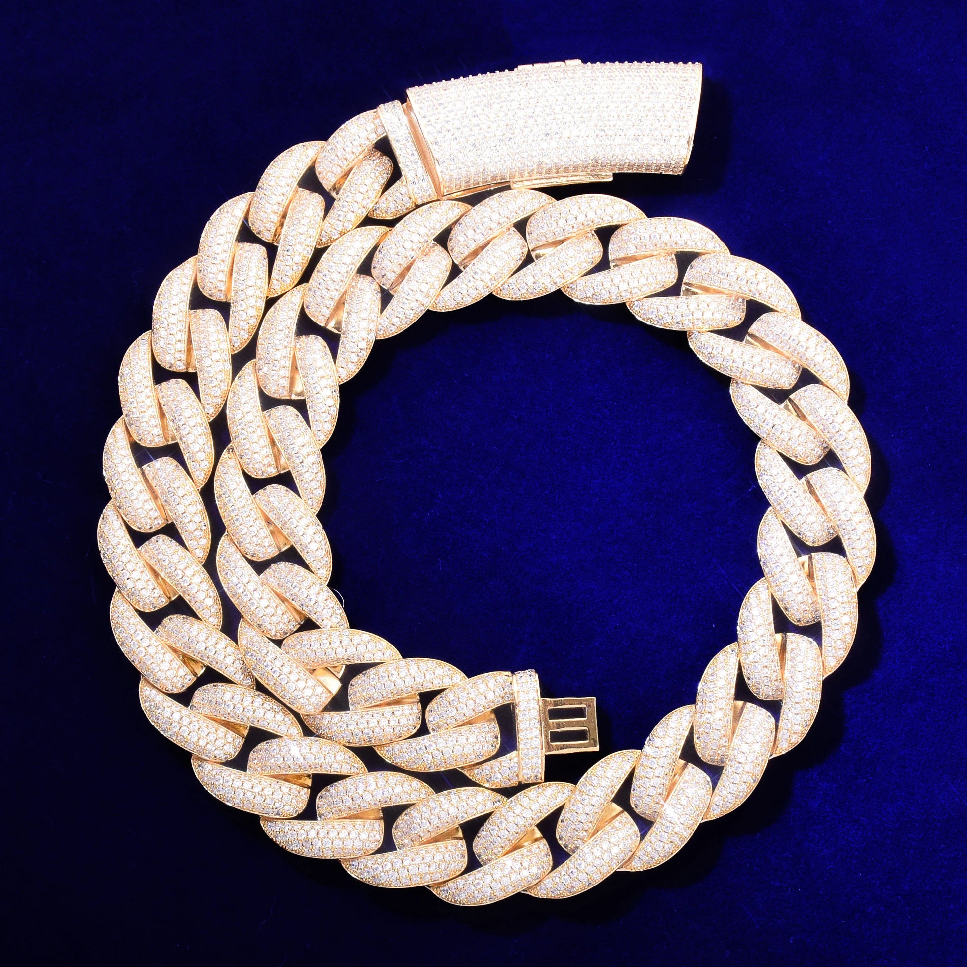Thick Heavy Miami Cuban Link Chain Man Necklace Hip Hop Jewelry Iced Out - DripVault