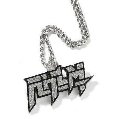 RHLM Two Colors Pendant  Necklace Hip Hop Jewelry Iced Out Fashion Charm Gifts - DripVault