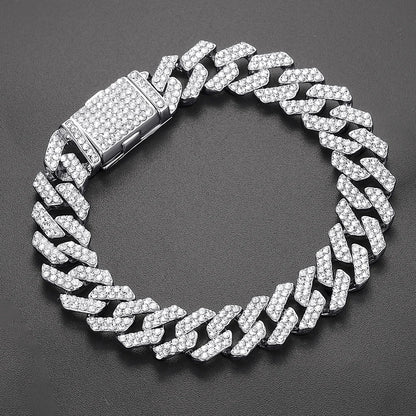 Luxury Iced Out Watches Hip Hop Bust Down Unisex Diamond Watch, Stainless Steel Studded Wrist Watch With Bracelet - DripVault