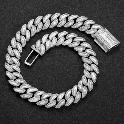European And American Hip-Hop Accessories 20Mm Wide Heavy Cuban Chain Light Luxury High-End Fashion Personality Bracelet Men's - DripVault