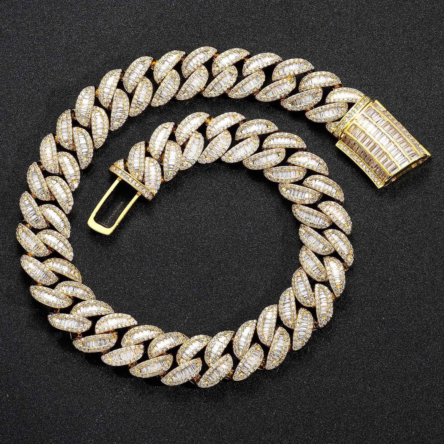 European And American Hip-Hop Accessories 20Mm Wide Heavy Cuban Chain Light Luxury High-End Fashion Personality Bracelet Men's - DripVault