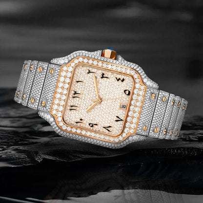 40mm Full Iced Out Carti Moissanite Diamond Watch Automatic Mechanical Wristwatch Bling Bling Hip Hop Luxury Jewelry Watches - DripVault