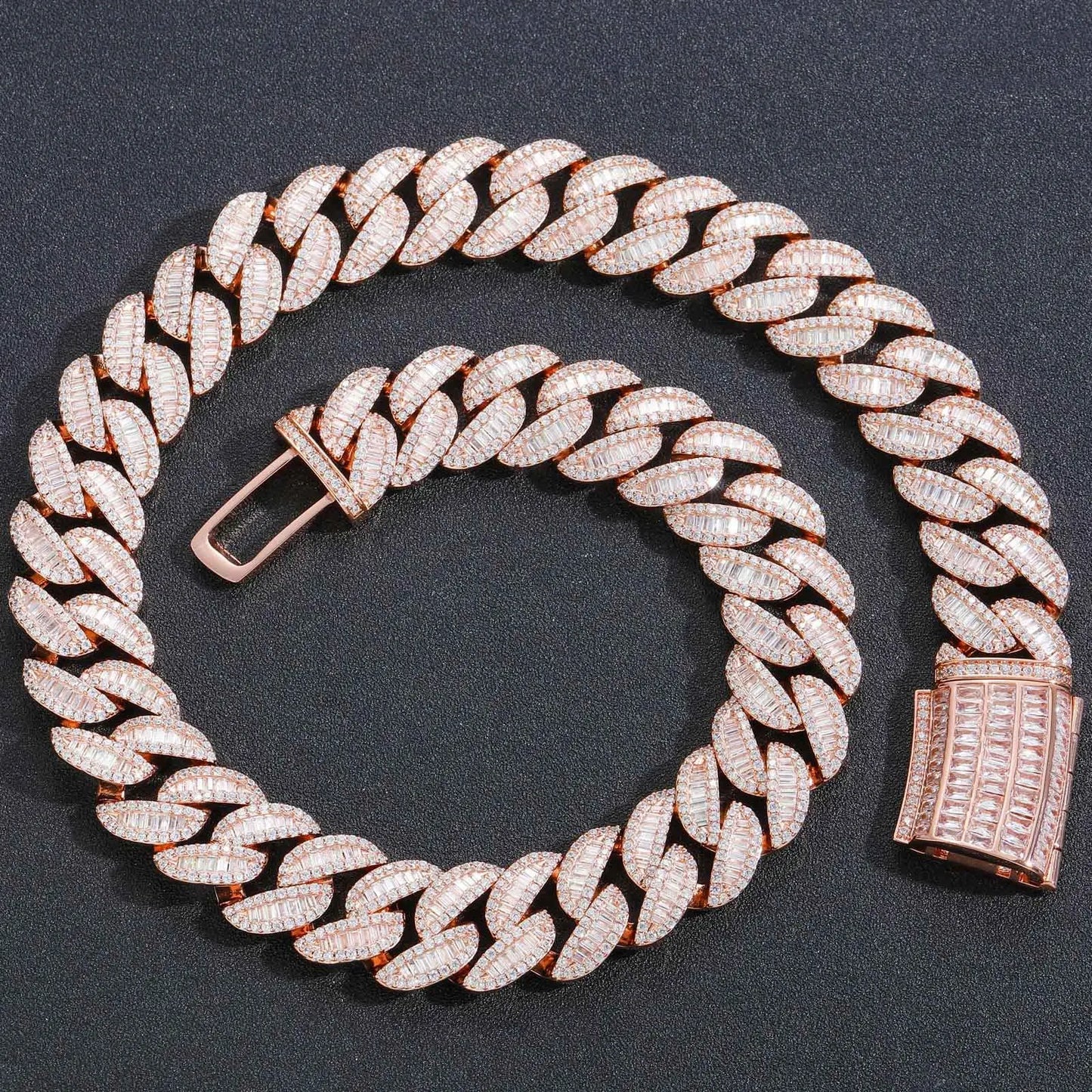 European And American Hip-Hop Accessories 20Mm Wide Heavy Cuban Chain Light Luxury High-End Fashion Personality Bracelet Men's - DripVault