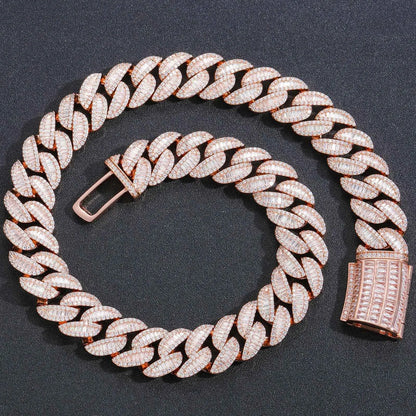 European And American Hip-Hop Accessories 20Mm Wide Heavy Cuban Chain Light Luxury High-End Fashion Personality Bracelet Men's - DripVault