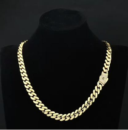 12/15/20MM AAAAA+ 14K Gold Plated High Quality Monaco Chain Bracelet - DripVault