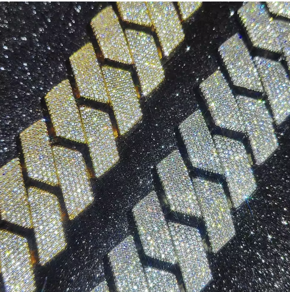 25mm HEAVY Iced Out Hop Hip Bling Big Rhombus Cuban Chain and Bracelet - DripVault