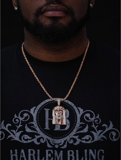 Moissanite Hip Hop Jewelry Jesus Head Pendant Pass Diamnd Test 925 Silver Rope - DripVault