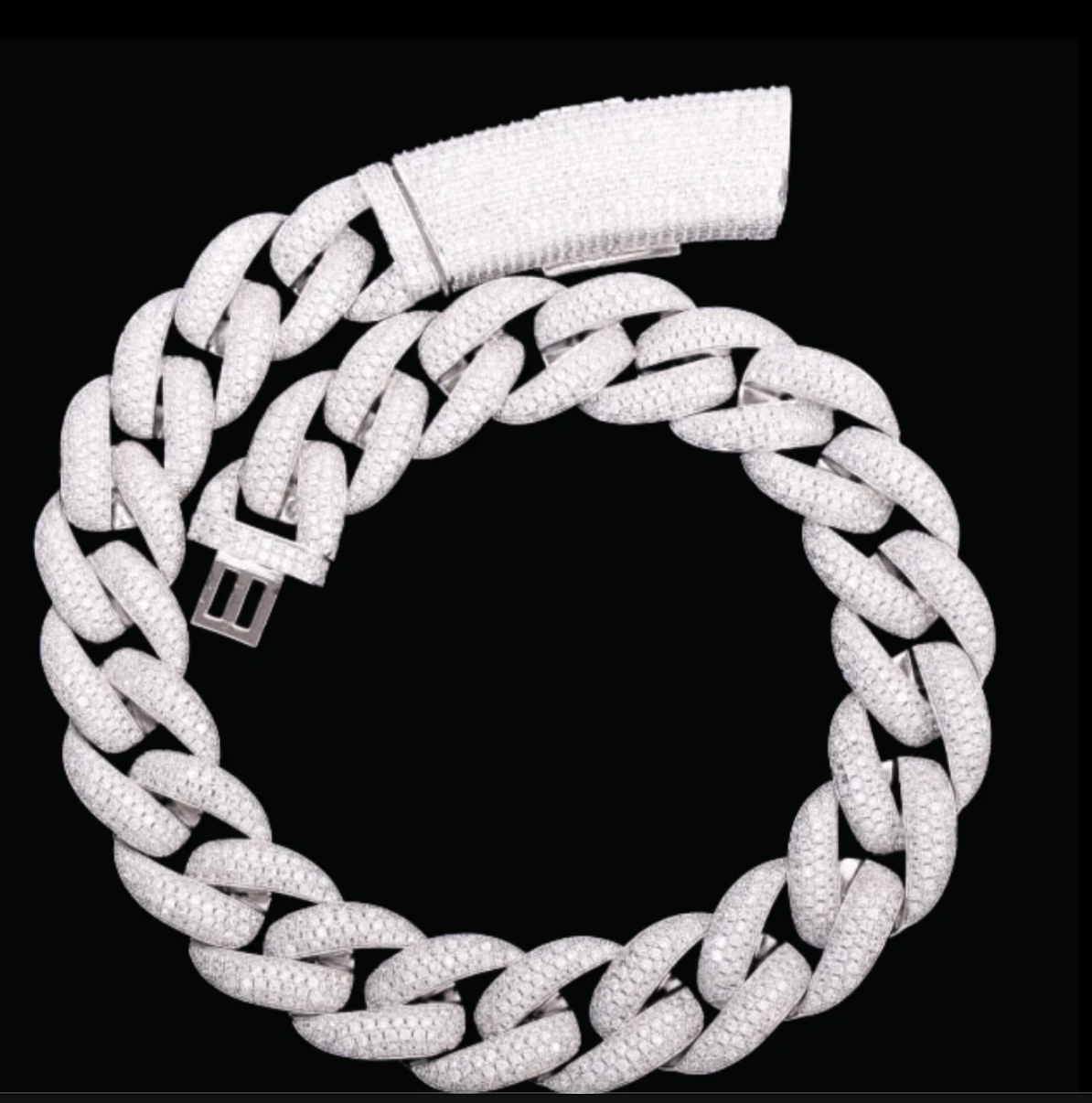 Thick Heavy Miami Cuban Link Chain Man Necklace Hip Hop Jewelry Iced Out - DripVault