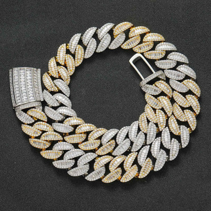European And American Hip-Hop Accessories 20Mm Wide Heavy Cuban Chain Light Luxury High-End Fashion Personality Bracelet Men's - DripVault