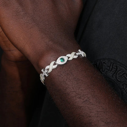 High Quality Classic Unisex Moissanite For 925 Silver Necklace Cuban Chain Moissanite Bracelet Hip Hop Jewelry Gift - DripVault