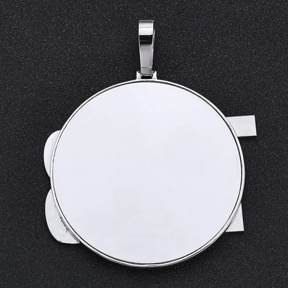 HHIOK Hip Hop Jewelry Custom Big Charm Pendant Iced Out CZ Stone White Gold Custom Diamond Pendant for Men Women - DripVault