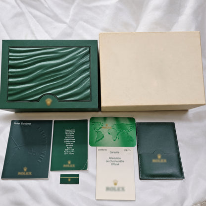 Moissanite Gold Rolex Datejust Style Watch with Box and Papers